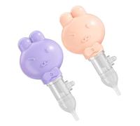 Abaodam Aspirador Portátil para Bebés Método de Limpieza Cómodo, Material Pp y Silicona, Incluye 2 Piezas Adecuado para Recién Nacidos