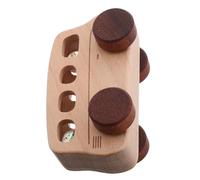 Abaodam Autobús De Madera Natural Juguete Interactivo Con Canicas Autobús De Madera Seguro Para Niños Pequeños