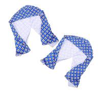 Abaodam Bandana Deportiva Azul de Poliéster Diseño, Absorbe Sudor y Es Elástica para Ciclismo y Deportes al Aire Libre, Pack de 2 Piezas
