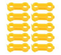 Abaodam Bandas para Patas de Pájaro de PVC Amarillo, 10 Piezas, Soporte Ortopédico Fácil de Usar para Aves y Pollos Que Minimiza Presión y Molestias