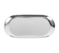 Abaodam Bandeja Rectangular de Acero Inoxidable Compacta y Fácil de Transportar, Elegante y Sofisticada para Bar y Café, Adecuada para Personal de Servicio y Meseros