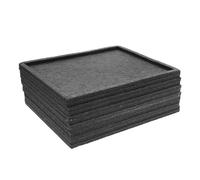 Abaodam Bandejas Clasificadoras de Puzles de Fieltro Reutilizables 6 Unidades 30X24 CM Color Gris Oscuro Organizador Apilable para Piezas Pequeñas Adecuado para Rompecabezas de 1000