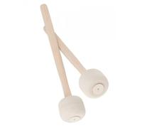 Abaodam Baquetas de Madera Cabeza de Fieltro para Práctica y Banda, 2 Piezas Antideslizantes de 12.60 Pulgadas para Adultos en Marcha y Ensayos