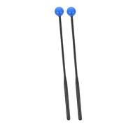 Abaodam Baquetas De Marimba Para Niños, 2 Mazos Mango De Goma, Palillos De De Lengua Duraderos, Martillos Para Xilófono De Colores Negro y Azul, Versátiles Para Práctica Musical