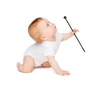 Abaodam Baquetas Material Didáctico de Plástico Negro, 10 Piezas por Bolsa para Cultivar Habilidad Manual y Uso Prolongado para Niños en Instrumentos Musicales Infantiles