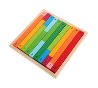 Abaodam Barras Montessori de Madera para Enseñanza de Números Educativo para Aprendizaje Decimal y Desarrollo de Habilidades Matemáticas