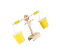 Abaodam Báscula de Juguete Educativa de Madera DIY para Juego Científico de Equilibrio y Fuerza Montaje Manual Aprendizaje Stem y Desarrollo Motriz Obsequio para Mayores de 3 Años