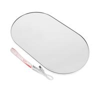 Abaodam Báscula Digital de Peso Corporal Recargable, Portátil y Mini, 26x15 Cm, Espejo Ovalado, Precisa para Uso Doméstico y Viaje, Balanza Electrónica para Monitoreo de Salud