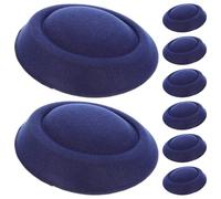 Abaodam Base para Tocado de Mujer 8 Piezas Sombrero Pastillero Decorativo Azul Marino para Manualidades y Accesorios DIY Suministros para Bases de Tocados y Sombreros Pequeños