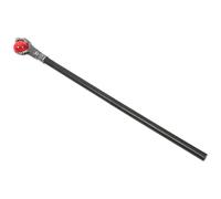 Abaodam Bastón de Cosplay Adultos Real de 78 CM Color Plata Antigua Garra de Águila y Bola Roja Accesorio para Disfraces y Fiestas de Halloween