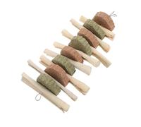 Abaodam Bastones De Masticar De Bambú Dulce y Pasto para Mascotas Pequeñas Snack Natural De Doble Sabor para Conejos Chinchillas y Cobayas Juguetes Masticables para Hámsteres y Animales