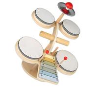 Abaodam Batería 5 a 7 Años, Juguete Musical de Percusión de Madera, Instrumento Educativo de Jazz para Preescolar, 1 Pieza para Desarrollo Creativo y Concentración