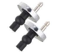 Abaodam Bisagra Accesorios para Tapas de Inodoro Tapa del Inodoro de Aleación de Zinc Tornillos de Conexión Rápida Necesidad de Apretar Tuerca Inferior Negro