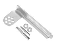 Abaodam Bisagras de la puerta del congelador Bisagras pivotantes para puerta de refrigerador 1 juego Acero galvanizado plata menos ruido para reparación en el hogar