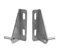 Abaodam Bisagras Metálicas Reemplazables para Puerta de Congelador Vertical, 2 Unidades Profesionales, Accesorio para Nevera Soporte Estable, Medidas 2.95X1.49X0.98 Pulgadas