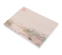 Abaodam Bloc de Notas de Estilo Chino Papel Blanco Liso y Fácil de Usar para Adolescentes, 80 Hojas por Libro, Adecuado para Decoración y Planificación
