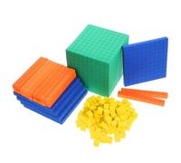 Abaodam Bloques Matemáticos de EVA Seguros de Cubos Decimal para Educación Primaria Material Manipulativo para Aprendizaje Matemáticas