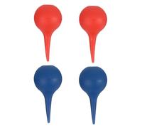 Abaodam Bola de Lavado de Oídos de 75 Ml 4 Unidades 2 Azules 2 Rojas Bulbo de Presión de PVC Adultos Limpiador de Oídos Manual para Higiene y Limpieza Precisa