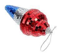 Abaodam Bolas De Disco Forma De Helado Para Decoración De Fiestas Colgantes Brillantes Para Bodas y Celebraciones Perfectos Para Ktv y Bares Rojo Plata Azul