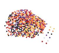 Abaodam Bolas De Plástico Sólidas 10 Mm para Contar y Probabilidad, Juguetes Educativos para Niños, Material Didáctico Matemáticas Aula, 600 Piezas Multicolores para Juegos y Aprendizaje