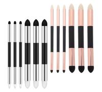 Abaodam Bolígrafo de Esponja para Mezclar Dibujo Lavable 12 Pcs (6 Dorados 6 Plateados) Doble Punta, Herramienta Difuminadora para Artistas, Uso en Bocetos y Resaltado Creativo