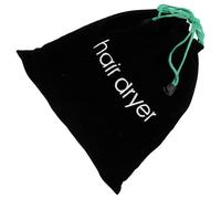 Abaodam Bolsa de Almacenamiento Compacta y Fácil de Usar de Tela Negra Cordón para Secadora de Cabello Adecuado para y Uso Hogar
