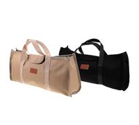 Abaodam Bolsa de Almacenamiento Multifuncional para Accesorios de Camping Resistente al Agua de Tela Oxford Tamaño 43 CM Color Camel y Negro Portátil para Estacas y Herramientas