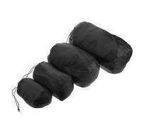 Abaodam Bolsa de Almacenamiento para Ropa de Camping 4 Piezas - Juego de Bolsas de Tela para Chaqueta de Plumas, Saco y Equipo de Senderismo, Tamaño Variado (9.5x20 12x26 16.5x33