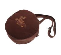 Abaodam Bolsa De Cuenco Para Meditación Estuche De Almacenamiento Para Practicantes Zen Cierre De Cremallera Bolsa De Monje Para Viajes y Transporte Color Café