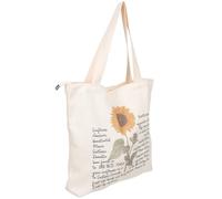 Abaodam Bolsa de Lona Estampado Floral para Mujer, Bolso Tote Reutilizable de Gran Capacidad, Bolsa de Compras Estética y Ecológica, Adecuado para Supermercado y Uso Diario