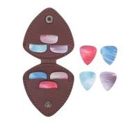 Abaodam Bolsa De Recogida Púa De Guitarra Con Funda De Cuero Púa De Guitarra Para Practicar Para Tocar La Casa