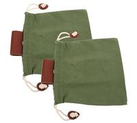 Abaodam Bolsa De Recolección De Lona De Cuero Sintético Plegable Bolsa De Almacenamiento para Caza Viajes Camping Senderismo para Recolectar Frutas y Conchas