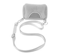 Abaodam Bolsa de Transporte para Mascotas Pequeñas Gris Saco de Dormir Cálido y Portátil de Terciopelo Estuche Transpirable para Hámster Ratones y Erizos Adecuado para Viajes y Uso