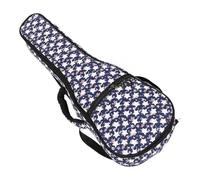Abaodam Bolsa Decorativa para Ukelele Diseño Creativo, Material de Lona y Acolchado, Correa Lateral Ajustable y Bolsillo Frontal Grande para Accesorios
