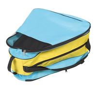Abaodam Bolsa para Patines de Ruedas Resistente al Desgaste Mochila Organizadora Azul y Amarilla Compartimentos Múltiples Nylon Duradero Adecuado para Transporte y Almacenamiento de