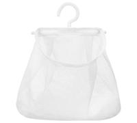 Abaodam Bolsa para Pinzas de Ropa de Malla Colgante de Color Claro | Poliéster Transpirable, Abertura Amplia y Gancho Giratorio, Organiza Champú, Calcetines y Frutas