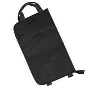 Abaodam Bolsa Portátil para Baquetas de Batería Clip Colgante Capacidad para 12 Pares Color Negro Material Resistente Adecuado para Almacenamiento y Transporte en Conciertos y