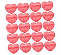 Abaodam Bolsas Autosellantes para Joyas en Forma de Corazón Rojo 20 Unidades Pequeñas para Guardar Pendientes Pulseras y Collares Bolsas Resellables Prácticas para Protección y