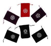 Abaodam Bolsas Cordón para Cartas de Tarot 6 Piezas Bolsa de Tela Decorativa Pequeña para Almacenamiento de Tarot Contenedor Portátil para Joyas y Cosméticos Adecuado para Viajes