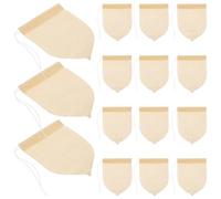 Abaodam Bolsas de Filtro de Té Desechables 100 de Papel de Pulpa de Madera Beige Diseño de Cordón para Filtración y Preparación de Té y Medicina China