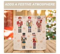 Abaodam Bolsas Navideñas de Papel con Asa 3D para Dulces y Regalos Diseño Cascanueces Pack 12 Unidades Resistentes y Espaciosas para Fiestas y Celebraciones Navideñas