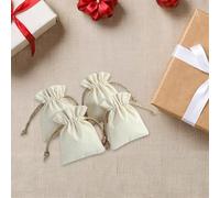 Abaodam Bolsas Pequeñas de Algodón Cordón 7X9 CM 12 Unidades Bolsa para Joyería y Regalos de Tela para Almacenamiento Adecuado para Bodas y Manualidades