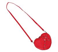 Abaodam Bolso Bandolera Pequeño para Niñas con Forma de Corazón, Ligero y Cómodo, Material de Pu con Cierre de Cremallera Adecuado para Compras y Uso Diario
