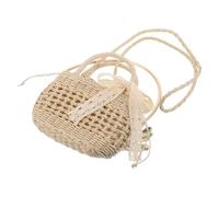 Abaodam Bolso de Paja Estilo Bosque para Mujer Bolso de Playa Mano de Rafia para Vacaciones la Playa o Fiestas Informales