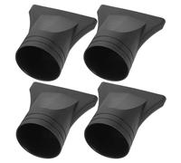 Abaodam Boquilla Concentradora Estrecha para Secador de Pelo, Accesorio Negro Resistente a Altas Temperaturas, Compatible Diámetro 4-4.8 Cm, Pack de 4 Piezas para Peinado Profesional