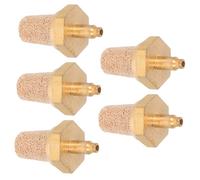 Abaodam Boquillas de Filtro de Cobre M5 para Máquina de Niebla, Silenciador de Aire Neumático de Latón, 5 Piezas para Sistemas de Efectos Obsequios en Sonido y Escenario