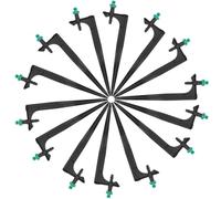 Abaodam Boquillas Nebulizadoras de Riego por Goteo para Plantas, 20 Piezas, Plástico Negro, Radio de Pulverización Ajustable para Microirrigación en Jardín