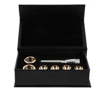 Abaodam Boquillas para Trompeta Pequeñas 7 Piezas Conjunto Latón Dorado y Plateado Repuestos Accesorios Duraderos para Práctica y Rendimiento Profesional