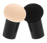 Abaodam Borla de Maquillaje Esponja de Poliuretano 2 Piezas para Uso Seco y Húmedo, Flexible y Amigable la Piel, Adecuado para Aplicación de Polvo y Maquillaje Facial