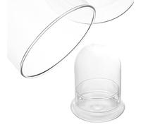 Abaodam Botella de Vidrio Ecológica para Micro Paisaje con Tapa y Orificio Superior, Terrario Pequeño Duradero y Decorativo para Oficina o Sala de Estar
